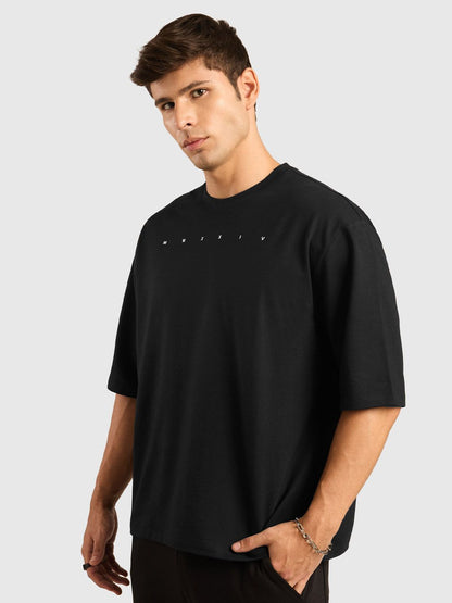 Men Graphic Printed Round Neck Cotton Oversized T-shirt