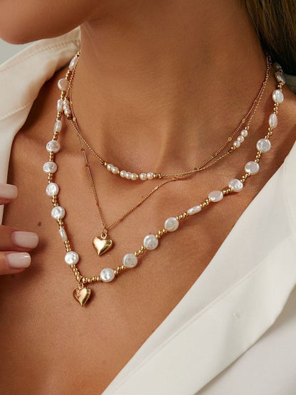 Gold-Plated Layered Necklace