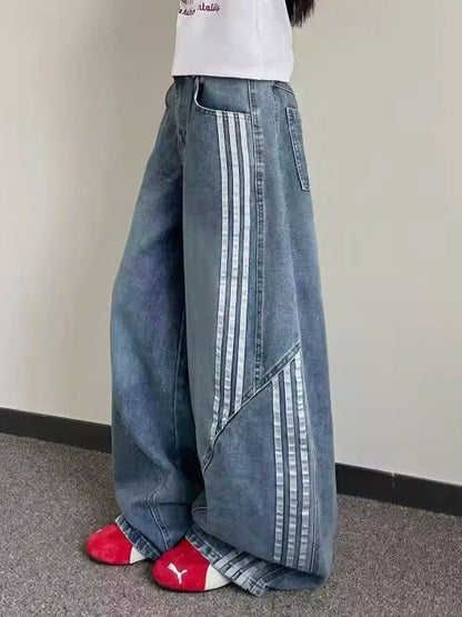 Women Mid-Rise Wide Leg  Jeans