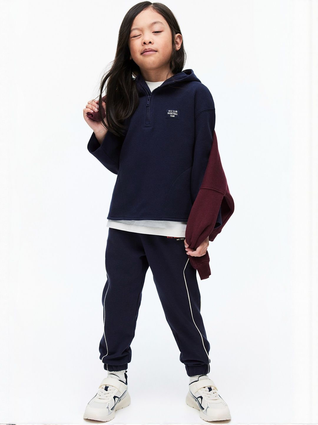 Zip-Top Piqu Hoodie