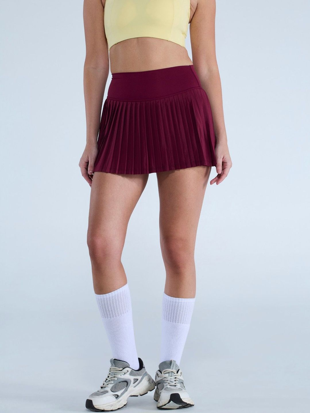 Cherry Plie Pleated Skort