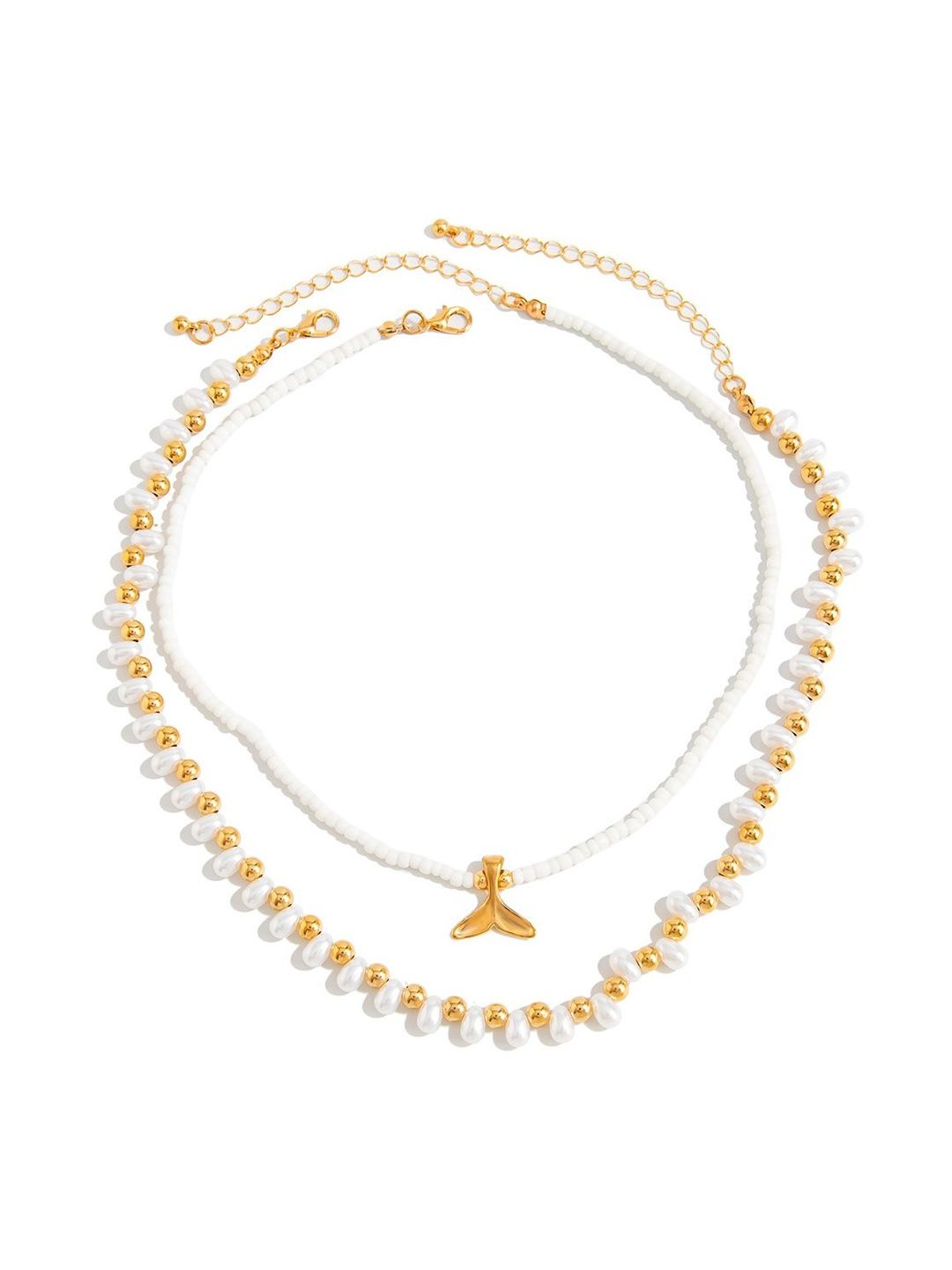 Gold-Plated Enamelled Necklace