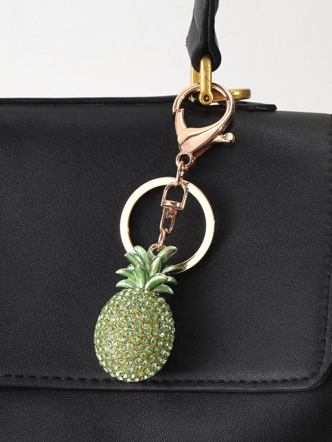 SALTY Pineapple Crystal Bag Charm