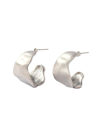 SALTY Contemporary Shaped Bumpy Drop Earrings