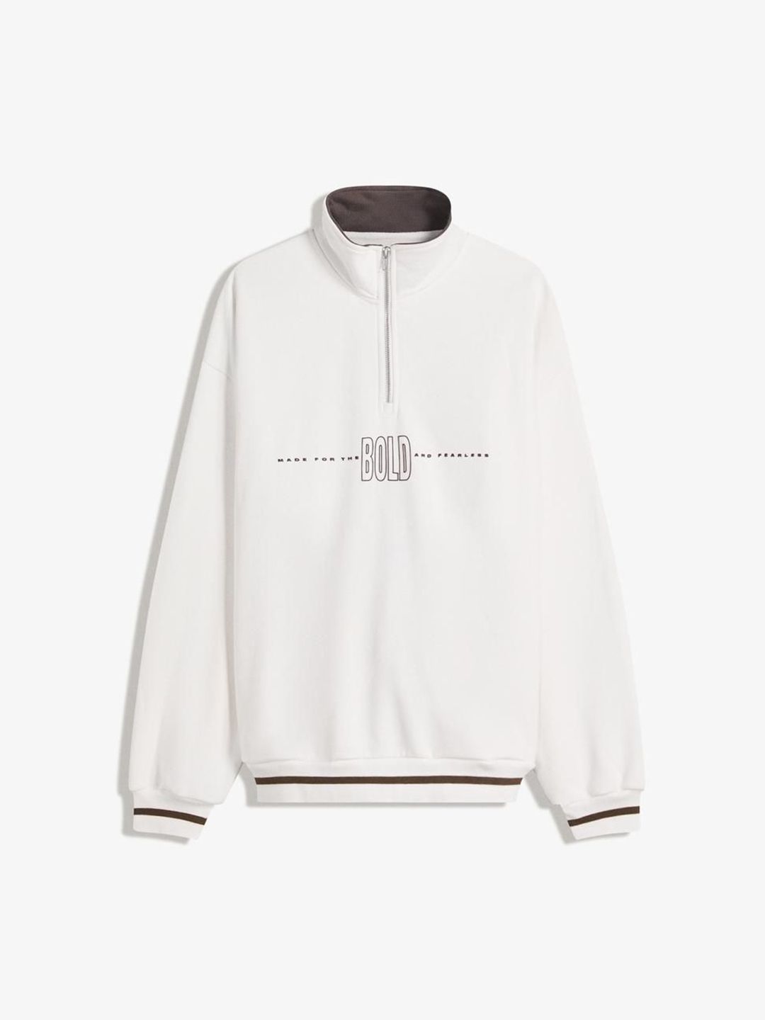 Printed quarter-zip sweatshirt