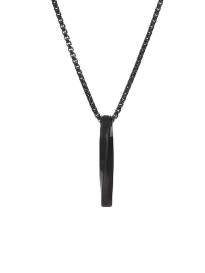 SALTY Collier Black Neck Chain for Men & Boys