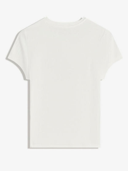 Short sleeve T-shirt with studs
