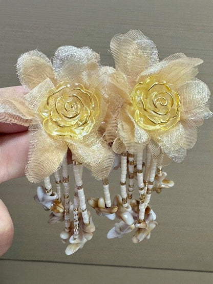 Women Floral Drop Earrings