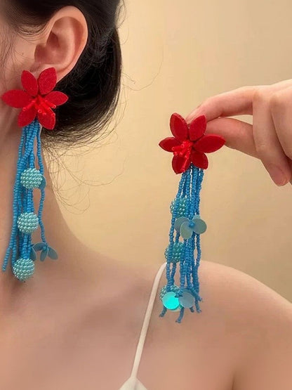 Floral Drop Earrings