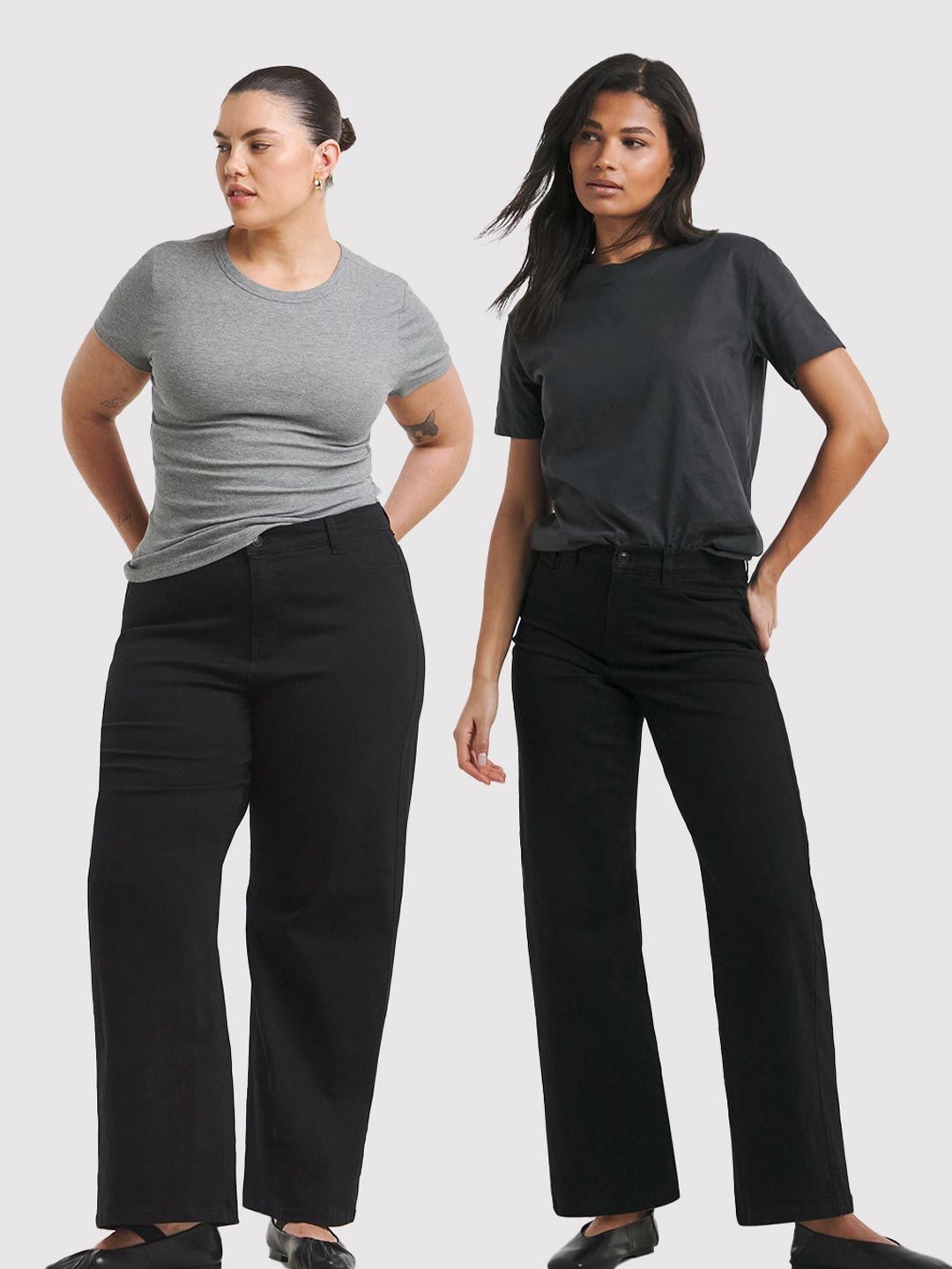 Women Wide Leg High-Rise Stretchable Denim Jeans