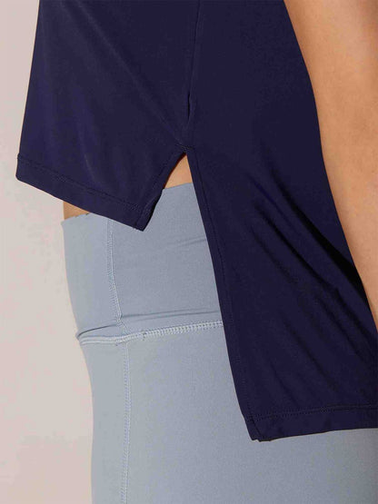 Navy Blue Lay-Low Top