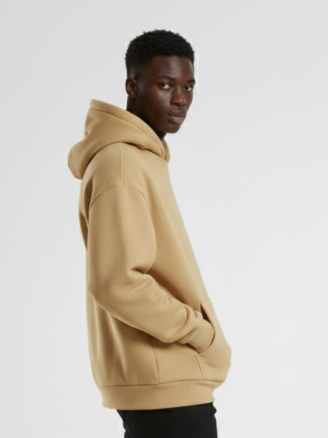 Men Hooded Long Sleeves Cotton Sweatshirt