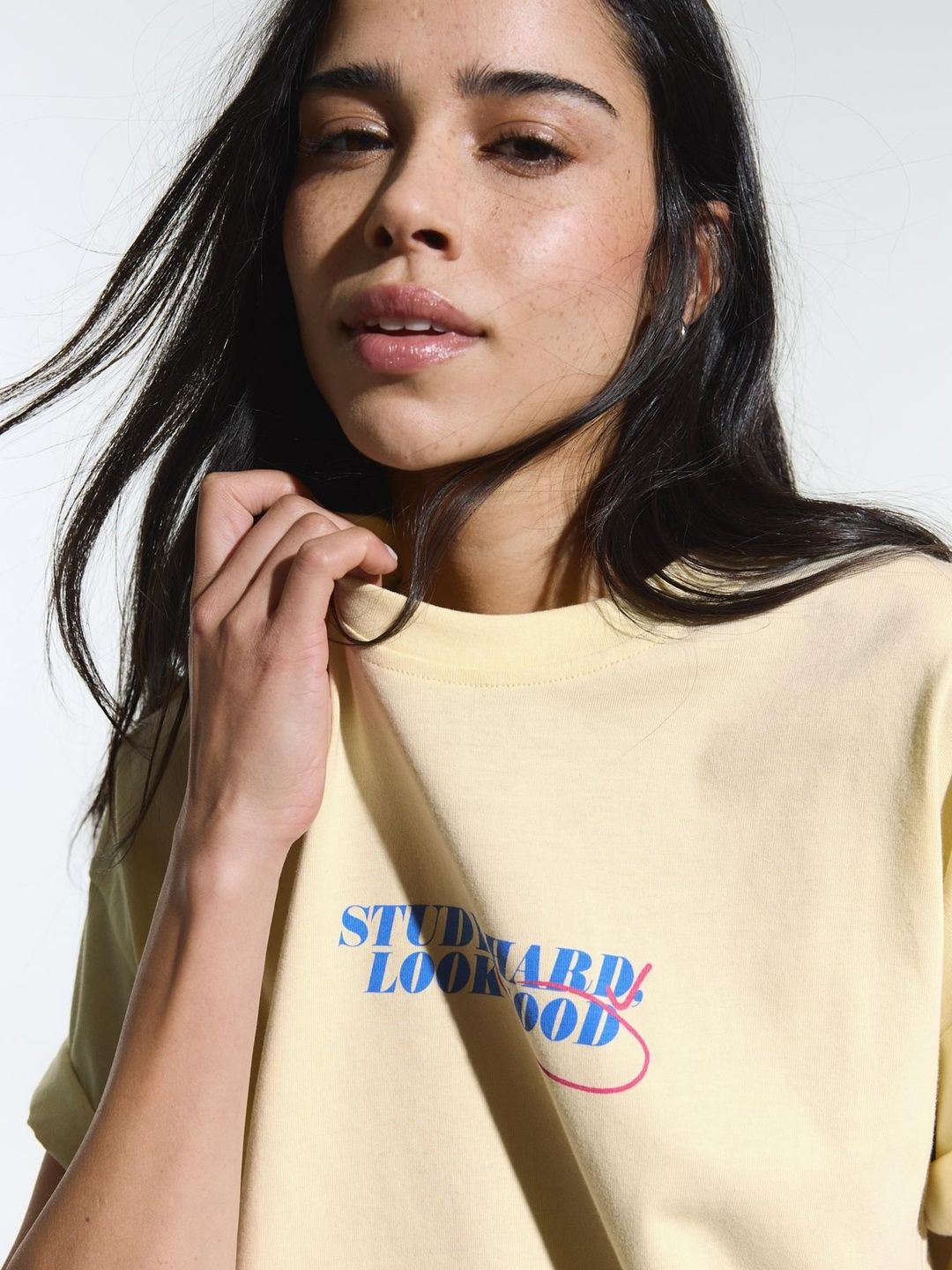 Typography Printed Oversized Fit Short Sleeve Cotton Tshirt