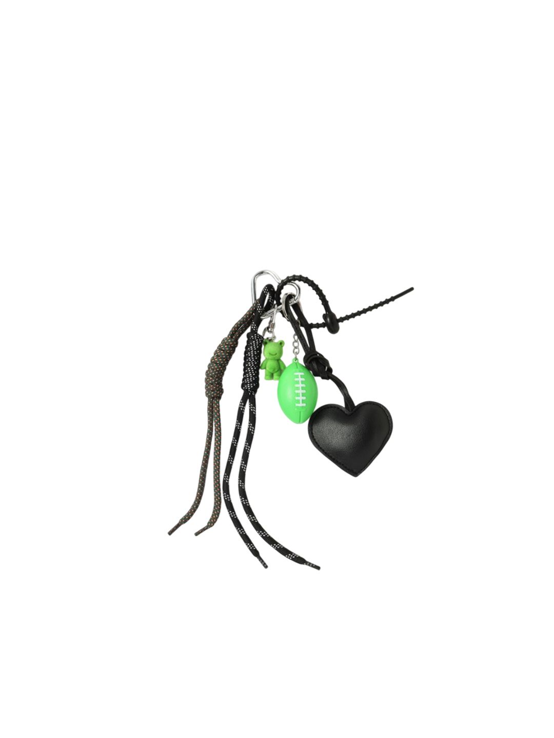 SALTY Rugby Teddy & Black Heart Bag Charm