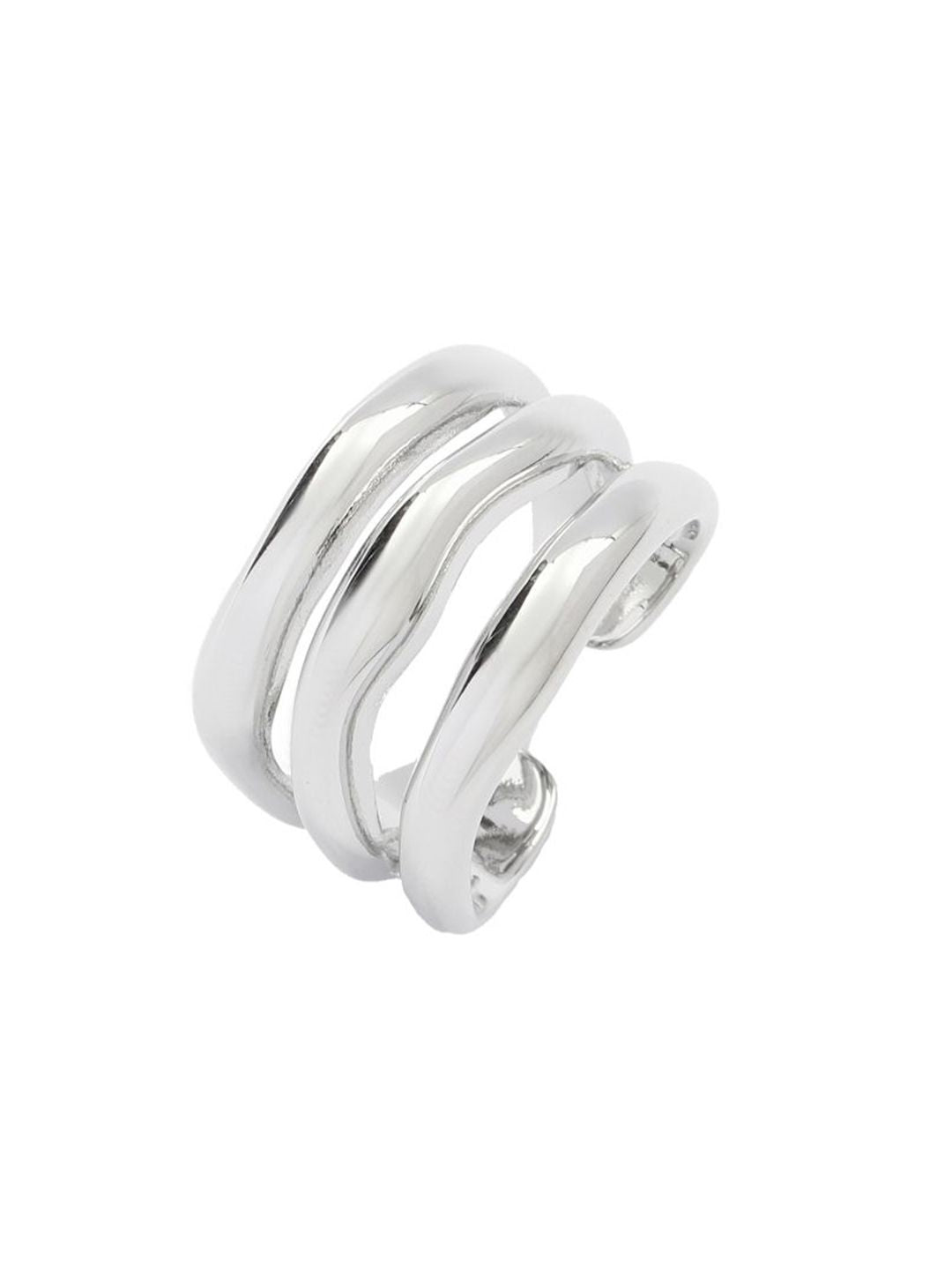 SALTY Trendy Golden Multi Spiral Ring for Women & Girls Stylish Adjustable Finger Ring