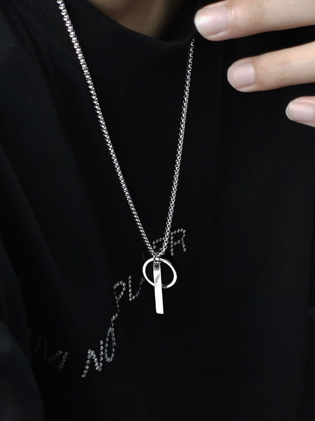 SALTY Men Set Of 2 Rebel & Collier Pendant With Chain