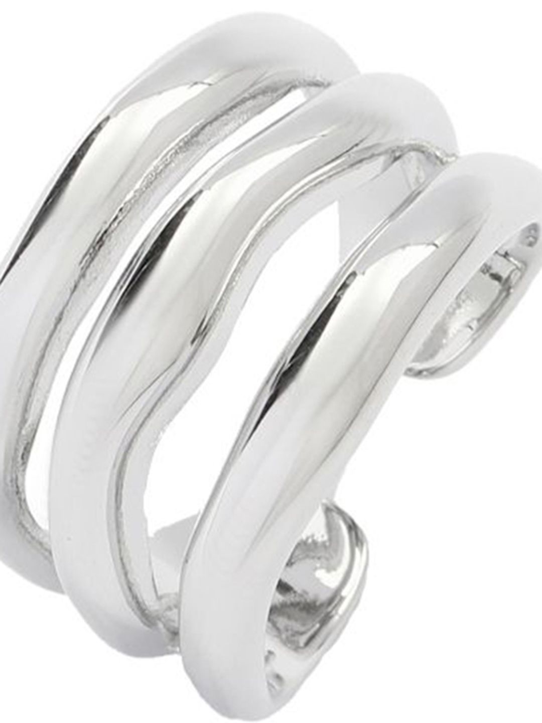 SALTY Trendy Golden Multi Spiral Ring for Women & Girls Stylish Adjustable Finger Ring