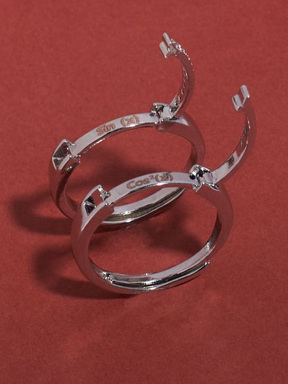 SALTY Cos-Sin Coded Couple Stylish Adjustable Finger Ring