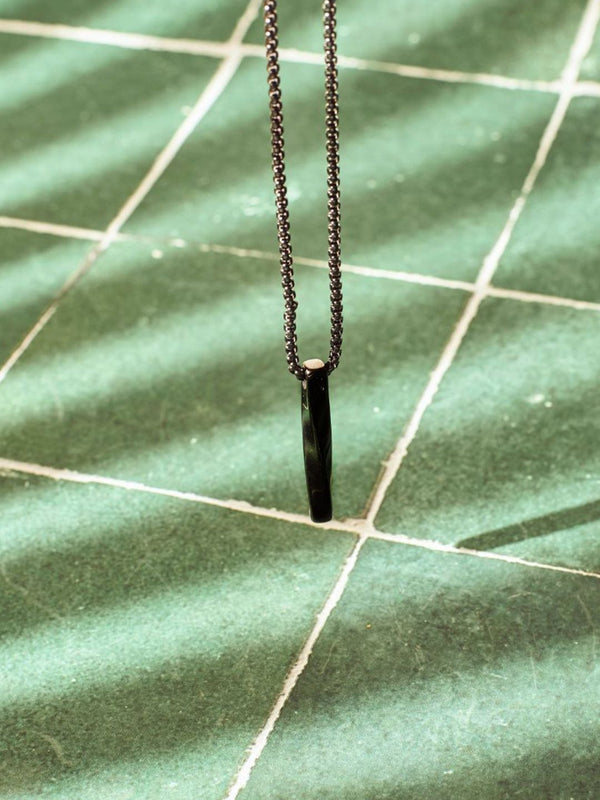SALTY Pack of 2 Men Collier Black Chain