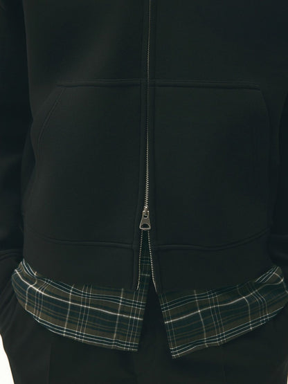 Men Loose Fit Zip-Through Hoodie