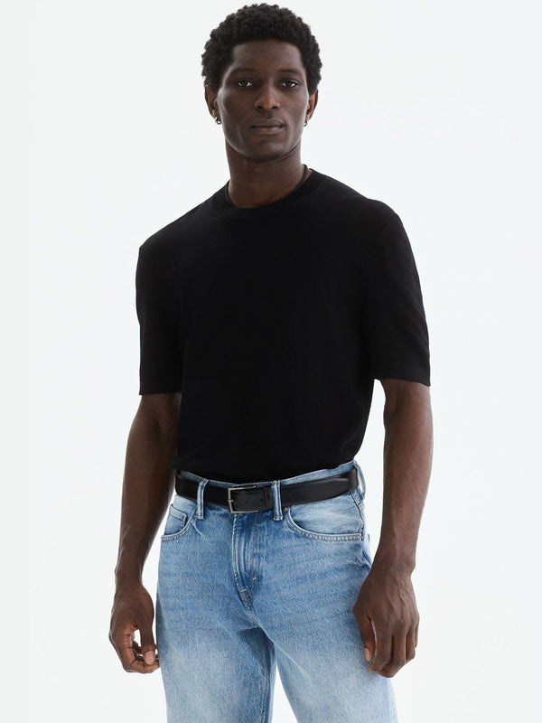 Slim Fit Knitted T-Shirt
