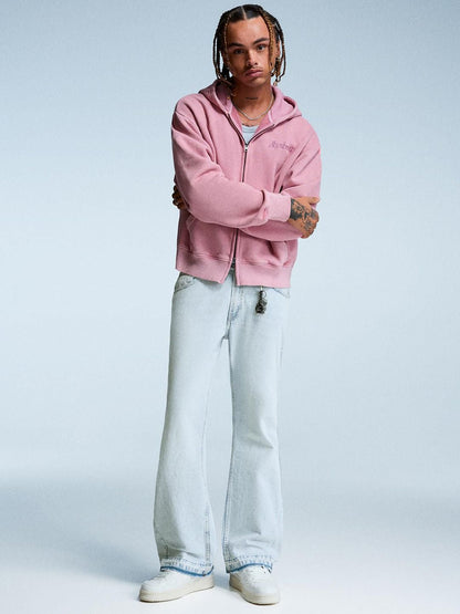 Straight-fit flared jeans