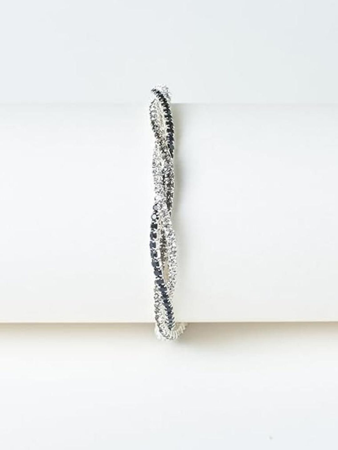 SALTY Women Artificial Stones Studded Wraparound Bracelet