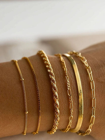 Women 6 Gold-Plated Armlet Bracelet