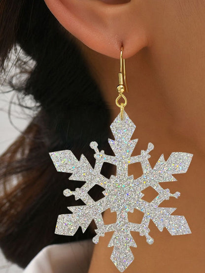 Leaf Shaped Drop Earrings
