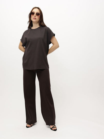 Extended Sleeves Pure Cotton T-shirt