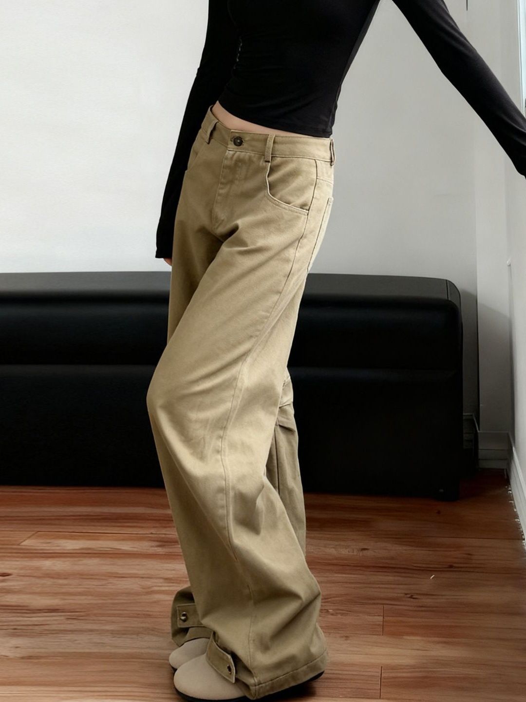 Women Wide Leg High-Rise Jeans