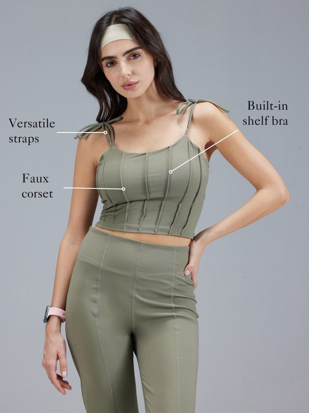 Olive Knot-It Corset Top