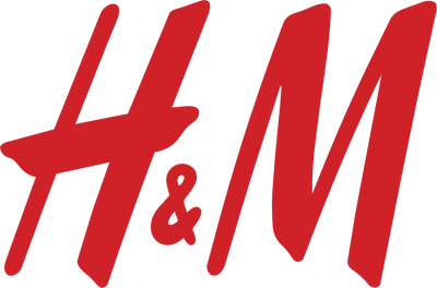 Red H&M logo on a white background