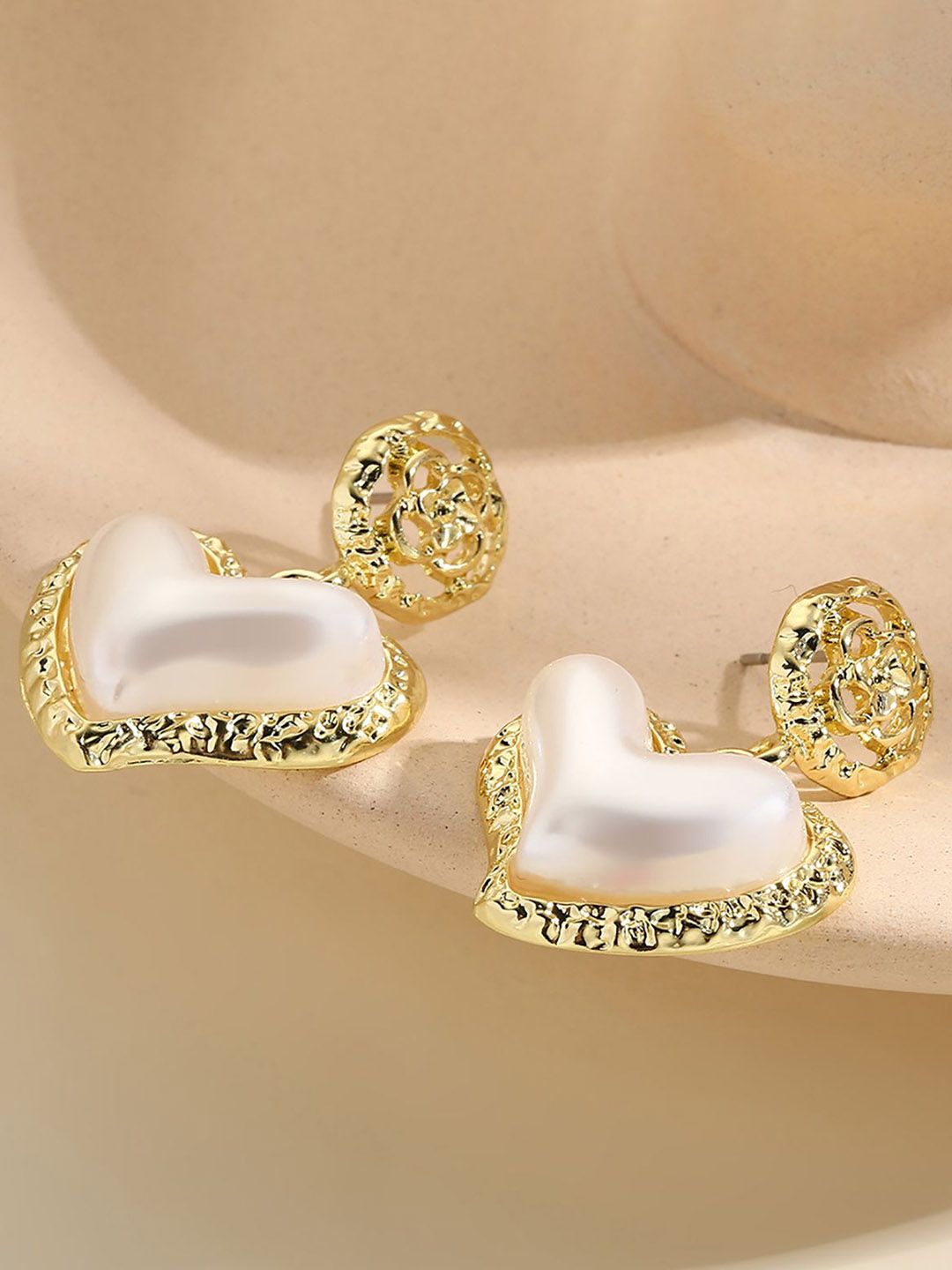 Heart Shaped Drop Earrings