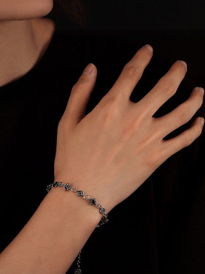 Men Silver-Plated Armlet Bracelet