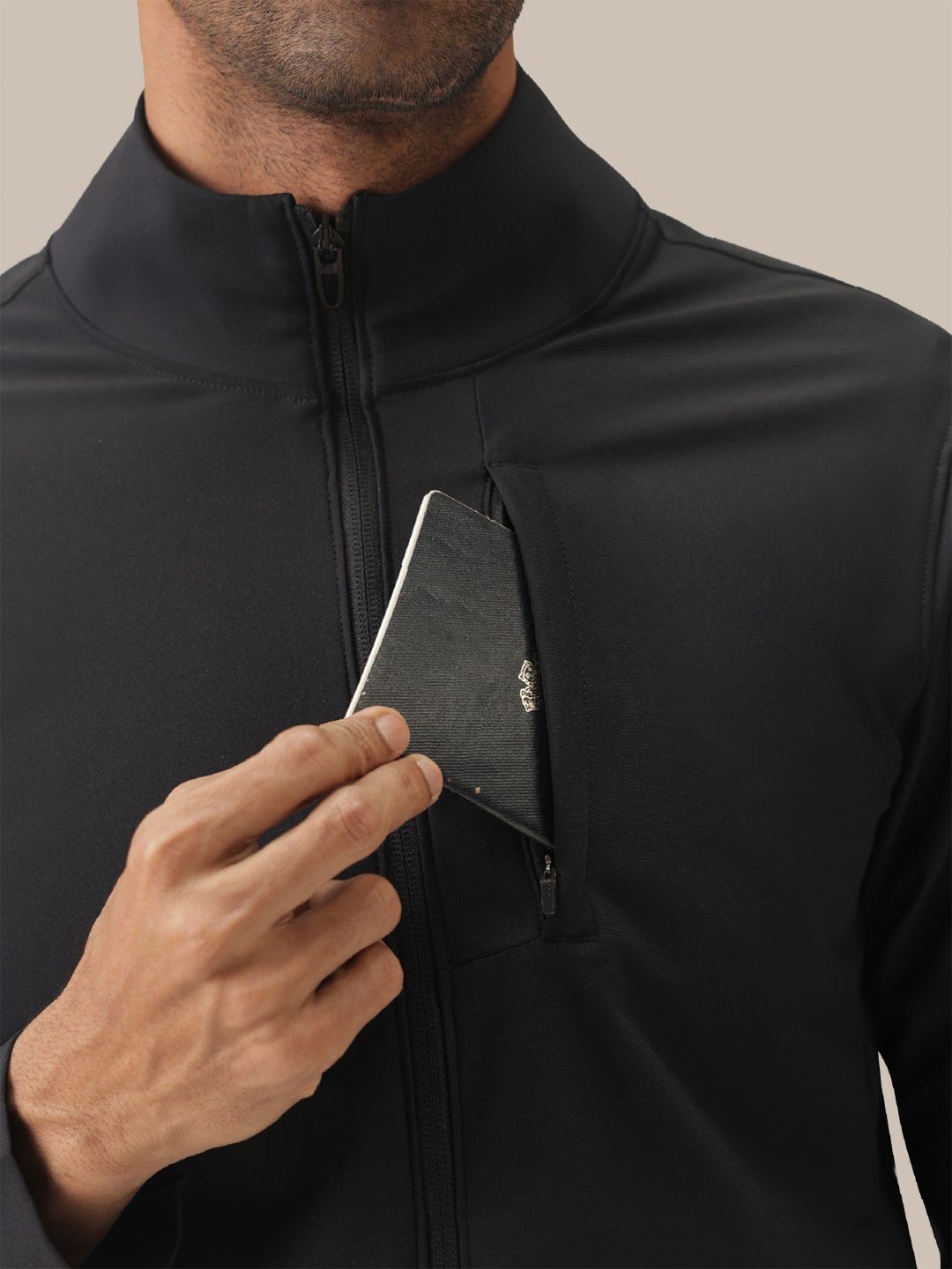 Men Lightweight Open Front Jacket