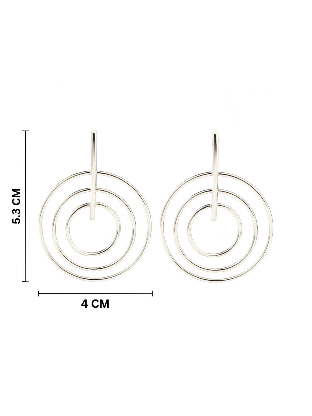 SALTY Pack of 2 Women Captivating Luxury Silver Earring