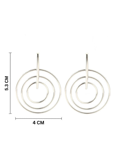 SALTY Pack of 2 Women Captivating Luxury Silver Earring