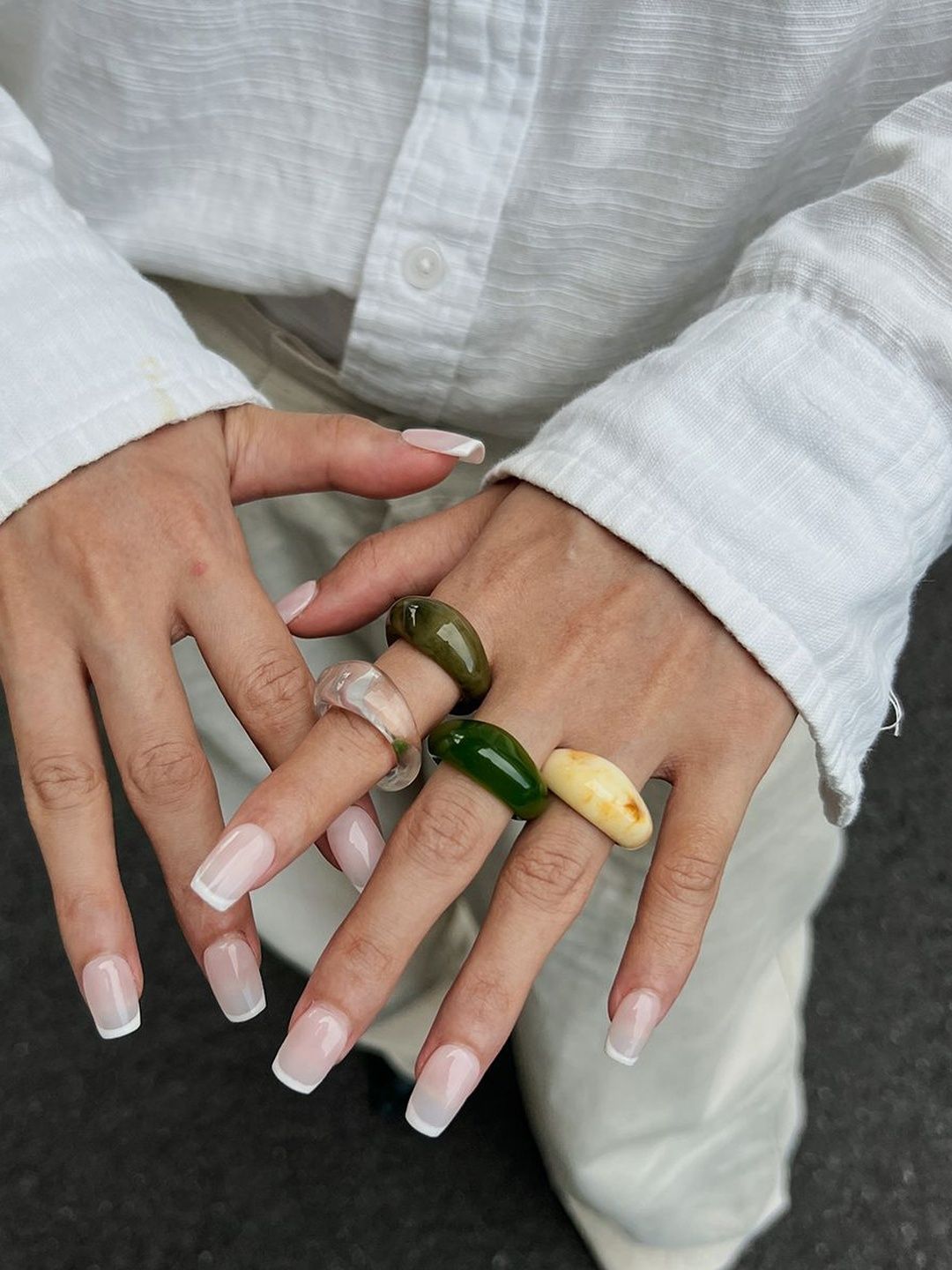 Women Resin Finger Ring