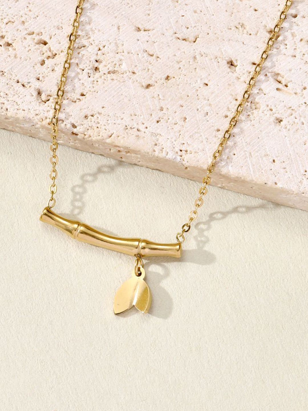 SALTY Stainless Steel Bamboo Bloom Necklace