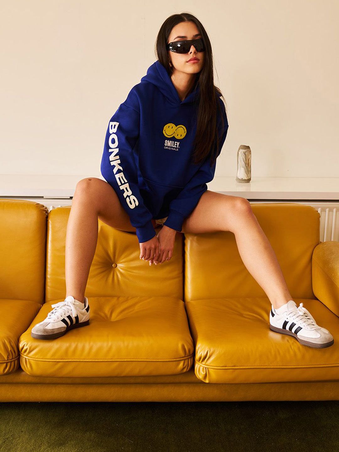 Women Printed Hooded Pullover Sweatshirt