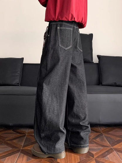 Men Baggy Fit Mid-Rise Heavy Fade Jeans