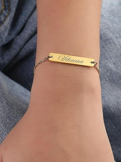 SALTY Women Stainless Steel Personalised Chic Wraparound Bracelet