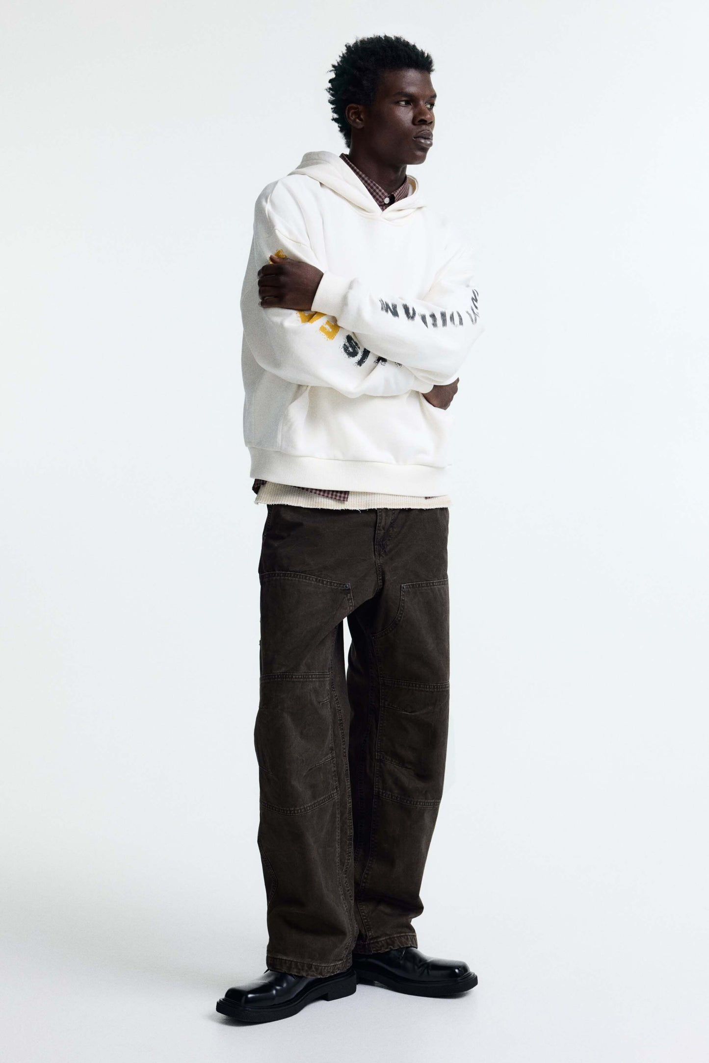 Oversized Fit Printed Hoodie