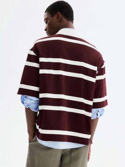 Loose Fit Cotton Rugby Shirt