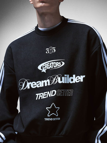 Needlecord print sweatshirt