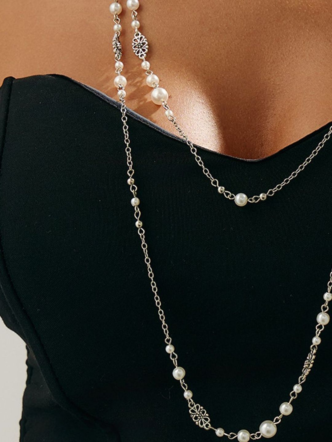 Silver-Plated Antique Necklace