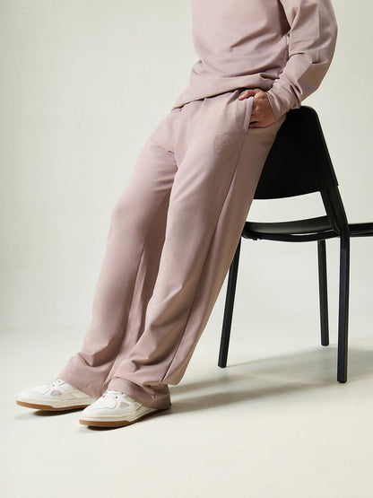 Men Dusty Pink Wide Leg Joggers