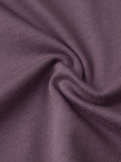Men Relaxed Fit Printed Mauve T-Shirts