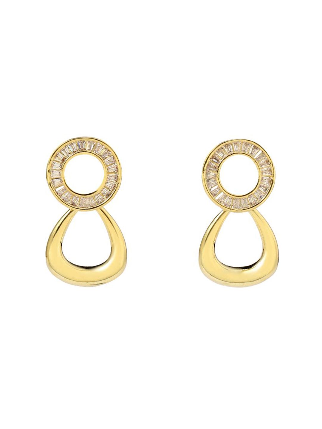 SALTY Yume Gold-Plated Contemporary Studs